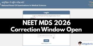 NEET MDS 2026 Correction Window Open @natboard.edu.in; Edit Application Till April 6